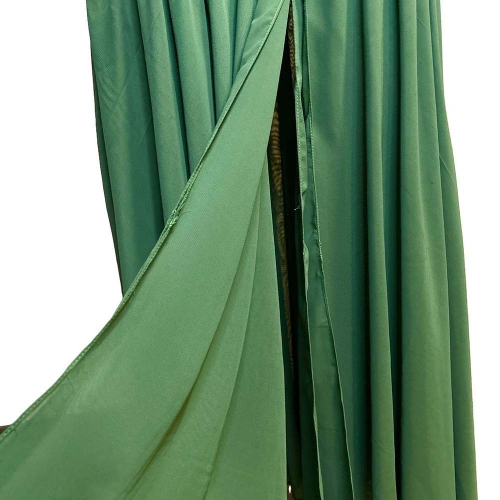 Elegant Ruched Sequinned Evening Gown/XSmall - Picture 5 of 6